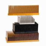 T4 , T5 Clear Smooth Aluminum Heatsink Extrusion Profiles With Wood Chromizing / Chromising for sale