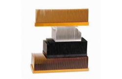 China T4 , T5 Clear Smooth Aluminum Heatsink Extrusion Profiles With Wood Chromizing / Chromising supplier