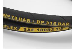 China Double Fibre Braided High Hydraulic Pressure Hose J517 SAE 100R3 Neoprene Cover supplier