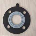 Various Sizes Rubber Flange Gasket with Excellent Acid Resistance and 70 Shore A Hardness for sale