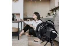 China HEBRONFAN 5000mah Rechargeable Tent Fan With Led Light Digital Control supplier