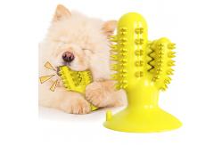 China Cactus Shape Interactive Pet Toys Molar Teeth Dog Dental Chew Toy TPR 125g supplier