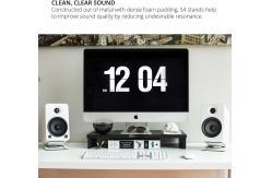 China Metal Desktop Speaker Stands Tilted Steel Damping Foam Padding for Standard Structure supplier