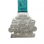 Zinc Alloy Die Struck Sand Blasting Cycling Medal for sale