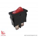 Taiwan Small Momentary Rocker Switch, R6-1, 21*10mm, Red button, SPST, 6A 250V for sale