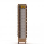 Electronics Products MDF Pegboard Display Racks Maple Color for sale