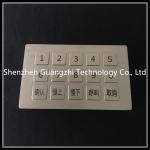 3 * 5 Matrix Metal Numeric Keyboard , Fuel Dispenser Waterproof Keyboard 15 Keys for sale