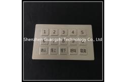 China 3 * 5 Matrix Metal Numeric Keyboard , Fuel Dispenser Waterproof Keyboard 15 Keys supplier