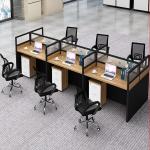 Modern 6 Seat Cubicle Work Station Office Furniture Partitions Environmentally - Friendly for sale