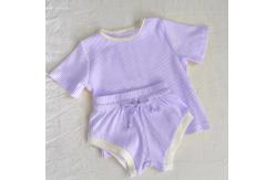 China Ribbed Cotton Custom Tee Shirts 6T Unisex Kids Basic Ringer Tee supplier