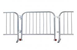 China Classic Galvanized Steel Barricade / Metal Crowd Control Barriers supplier