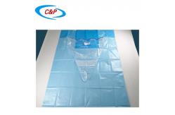 China Disposable Gynecology Under Buttock Drape Nonwoven Fabric In Blue supplier