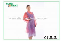 China White Waterproof And Dustproof Disposable Aprons PVC Material With Punched Neck Opening supplier