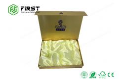 China Custom Logo Printed Luxury Magnetic Closure Rigid Cardboard Gift Box With Velvet Insert supplier