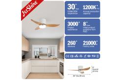 China Low Ceiling Room Small LED Ceiling Fan With Plastic Blades And Remote Control supplier