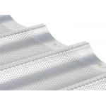 RK Bakeware China Foodservice NSF 6 Slots Aluminum Loaf Baking Tray Glazed Uni Lock Baguette Baking Tray for sale