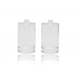 Round Shape Glass Perfume Spray Bottles 50ml With Black Snap On Perfume Pump for sale