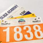 Customized Marathon Running Digital Bib Number Screen Printing Method Made with Tyvek Material for sale
