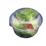 Clear Disposable Salad Containers Bowls With Lids 18oz 48oz 64oz for sale