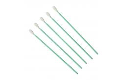 China TX761 Lint Free Green Stick Optical Cleaning Polyester Swab ESD Cleanroom Swab supplier