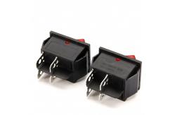 China original KCD4-201 16A/250V 4 Pin Rocker Switch red with Light supplier