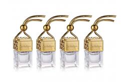 China 5ml 8ml Crystal Glass Bottles Hanging Bottle Car Air Freshener And Perfume supplier