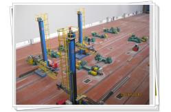 China Tube Tower Turnkey Solution Heavy Duty Welding Column Boom With Safety Walkway supplier