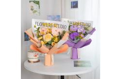 China 40x30cm Carnation Knitted Yarn Bouquet Beautiful Mother's Day Present supplier