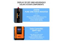 China Home Solar Energy System 2KW Solar Panel Kit Off Grid With Mounting System supplier