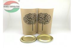 China Air-proof Gift Packaging Paper Tube Containers With Movable Metal Lid supplier