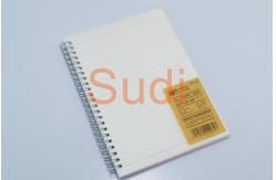 China Double Binding Filament PP Cover A5 Loose Leaf Spiral Notebook supplier
