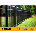 E Coat Security Metal Fencing ASTM F2408 Steel Picket Fence for sale