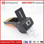 Gps Android Mobile Android Terminal With Portable Handheld Barcode Printer for sale
