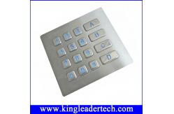 China Rugged Backlit Metal Keypad With 16 Keys for Security Access Control System supplier