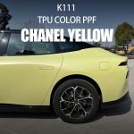 K111 Yellow TPU Car Color Protection Film Car Foil Wrap 8.0 Mil for sale