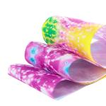 Fancy Personalised Printed Ribbon Luxury Purple Color Smooth Touch Feeling for sale