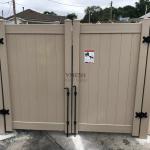 Easy Installation White Outdoor Vinyl Fence Beautiful Long Lasting for sale