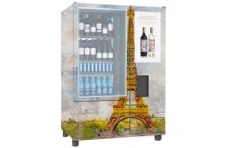 China Age Verification Bar Wine Bottle Vending Machine 22 Inch For Glass 6mm supplier