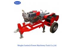 China Double Capstan Drum Winch 5 Tons With Trailer Match Honda / Yamaha Gasoline Engine supplier