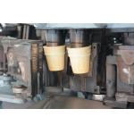 High Speed Egg Milk Flavor Automatic Sugar Cone Machine 3800 Cones/Hour for sale
