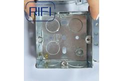 China 20mm 25mm 2 Gang Gi Box Electrical Junction Switch Box Outlet Socket Box supplier