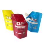 Colorful Liquid Pouch With Spout Reusable Water Spout Pouch Packaging for sale