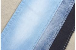 China 8.3 Oz Indigo Blue Jeans Denim Fabric Cotton Poly Spandex Power Stretch supplier