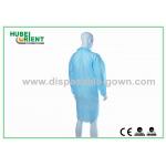 PP Nonwoven Blue/Green Disposable Lab Coat With Zip For Protect Body And Prevent Pollution for sale