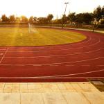 IAAF Certificated  Athletic Running Track Blue Walking Way Jogging Track
