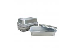 China Custom Order Accepted Disposable Rectangular Aluminium Foil Container for Airline Food supplier