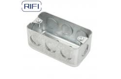 China 4x2 Drawn Rectangle Boxes 58361-1/2 Handy Metal Boxes With Cover supplier