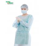 Disposable Isolation Gown Medical Overalls Non-Woven Lab Gown With Elastic Wrist for sale