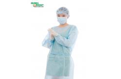China Breathable 40gsm Disposable Surgical Isolation Gown OEM With Elastic Wrist supplier