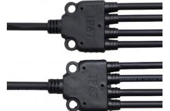 China Black Solar Panel Branch Connector 30A PPO IP67 DC 1000V  Plug / Socket supplier